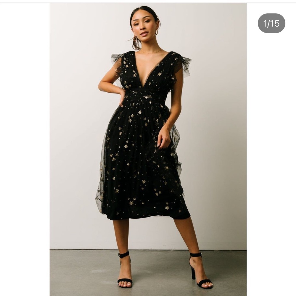 Chiara Shimmer Midi Dress
